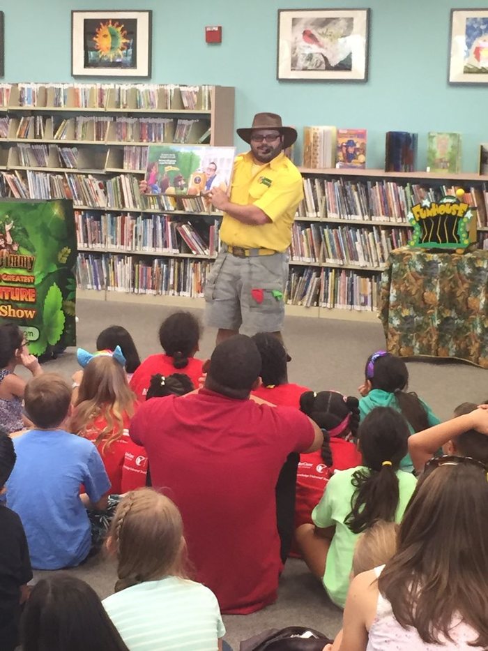 A library reading session